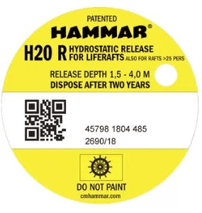 HYDROSATTIC RELEASE - RAFTS - NSCV/SOLAS