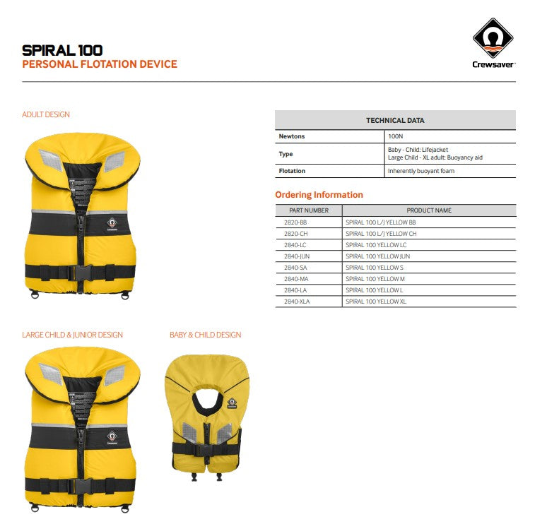 SPIRAL 100N LARGE CHILD - FRONT ZIP